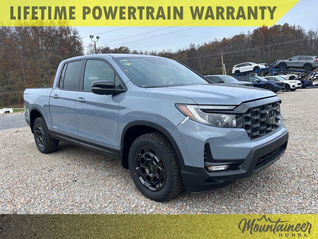 Sonic Gray Pearl 2026 Honda Ridgeline TrailSport S AWD Pickup Truck All-Wheel Drive 9-Speed Automatic