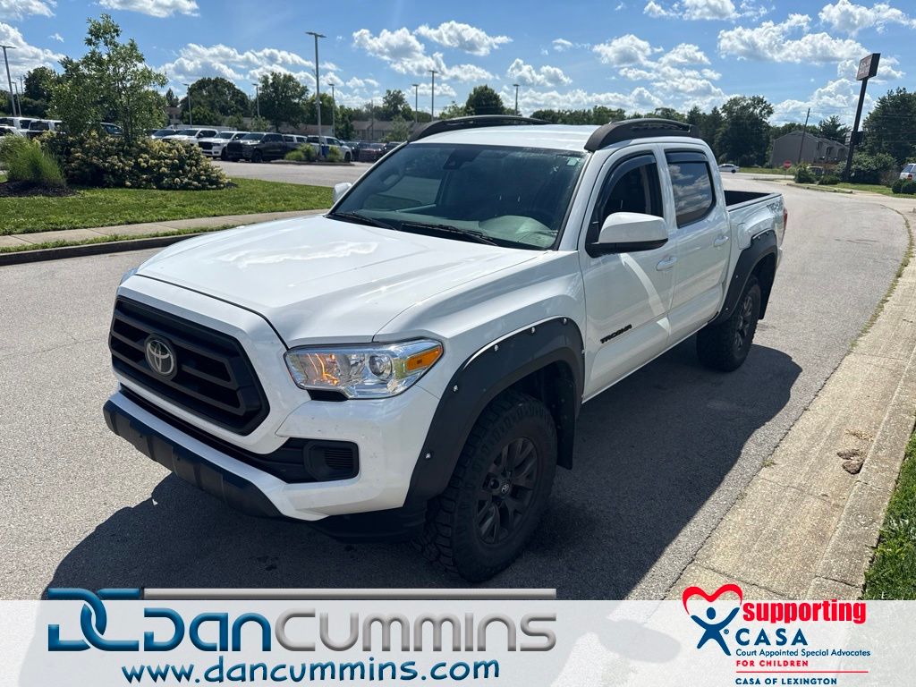 White 2022 Toyota Tacoma Pickup Truck Four-Wheel Drive 6-Speed Automatic