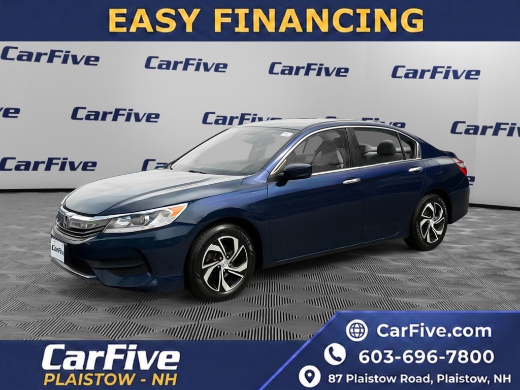 Blue 2017 Honda Accord Sedan Front-Wheel Drive Continuously Variable Transmission