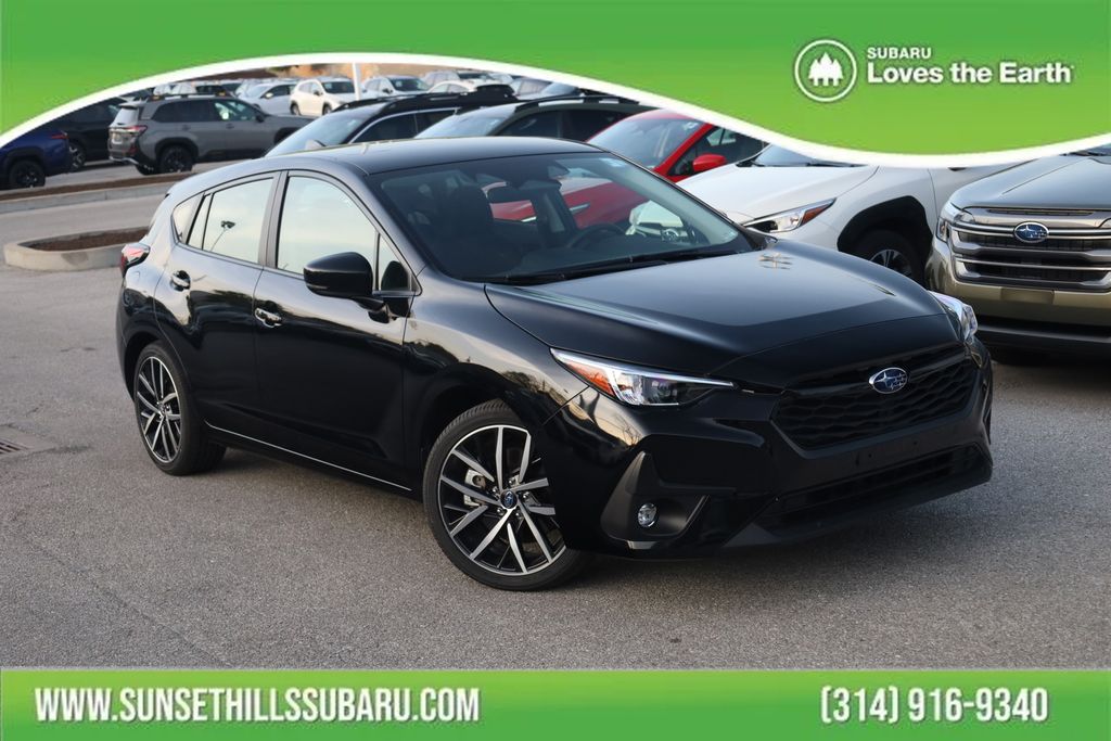 Crystal Black Silica 2026 Subaru Impreza Sport AWD Wagon All-Wheel Drive Continuously Variable Transmission