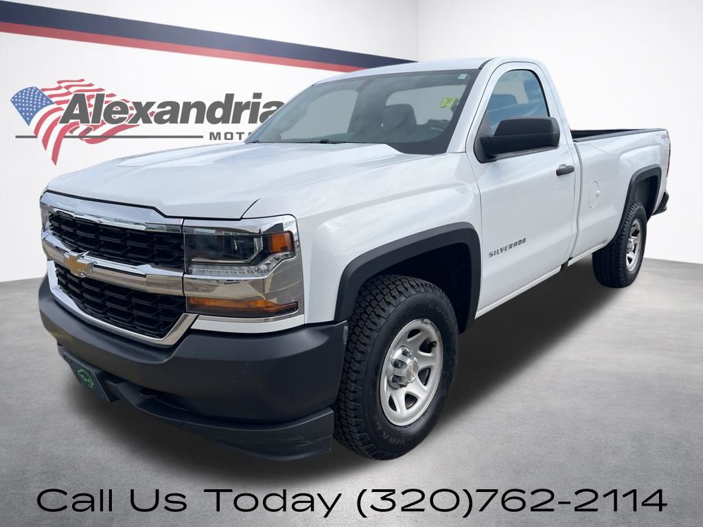 Summit White 2016 Chevrolet Silverado 1500 LS 4WD Pickup Truck Four-Wheel Drive 6-Speed Automatic Overdrive