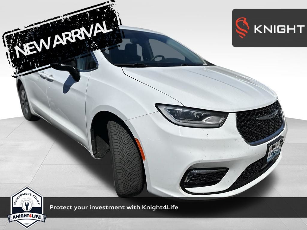 Bright White Clearcoat 2024 Chrysler Pacifica Hybrid Minivan Front-Wheel Drive Continuously Variable Transmission