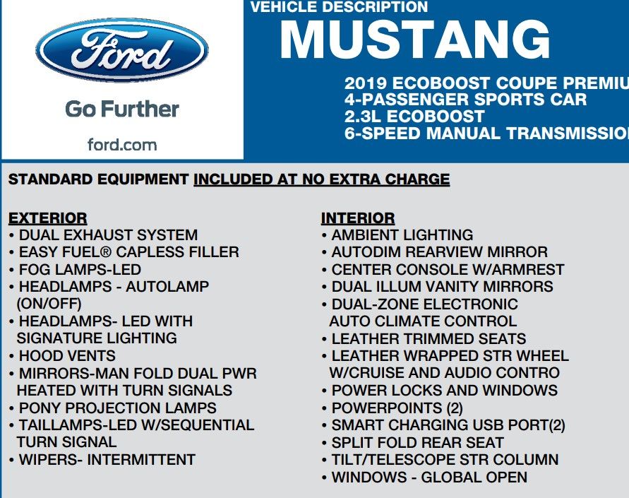 2019 Ford Mustang EcoBoost Premium 19