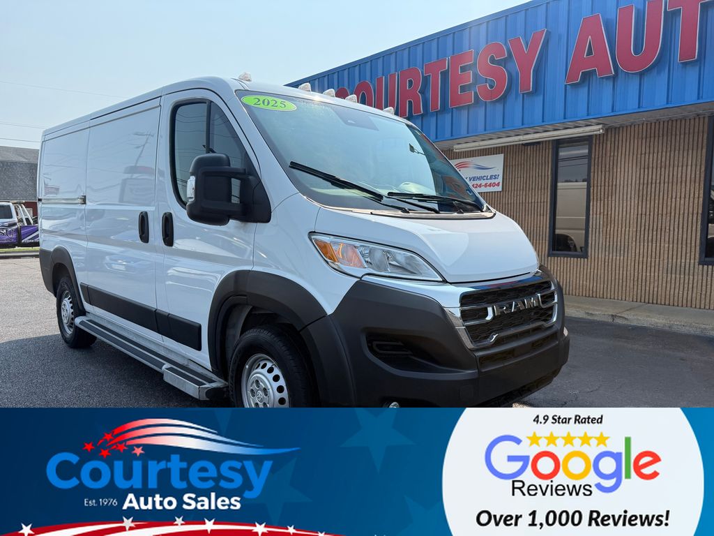 Bright White Clearcoat 2025 RAM ProMaster Van Front-Wheel Drive 9-Speed Automatic