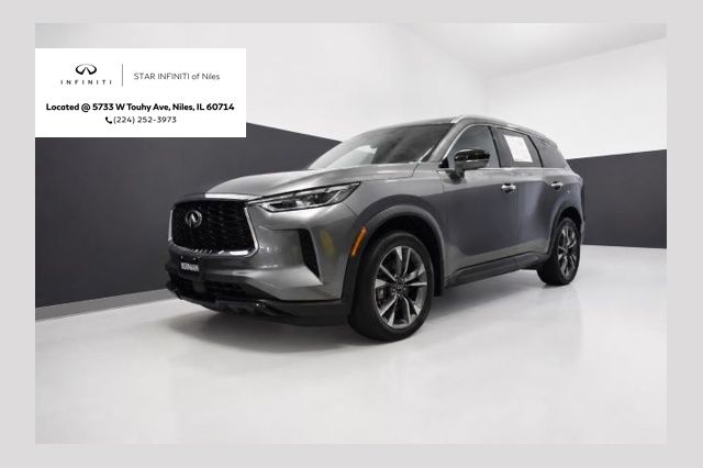 Gray (Graphite Shadow) 2023 INFINITI QX60 Luxe AWD SUV / Crossover All-Wheel Drive 9-Speed Automatic