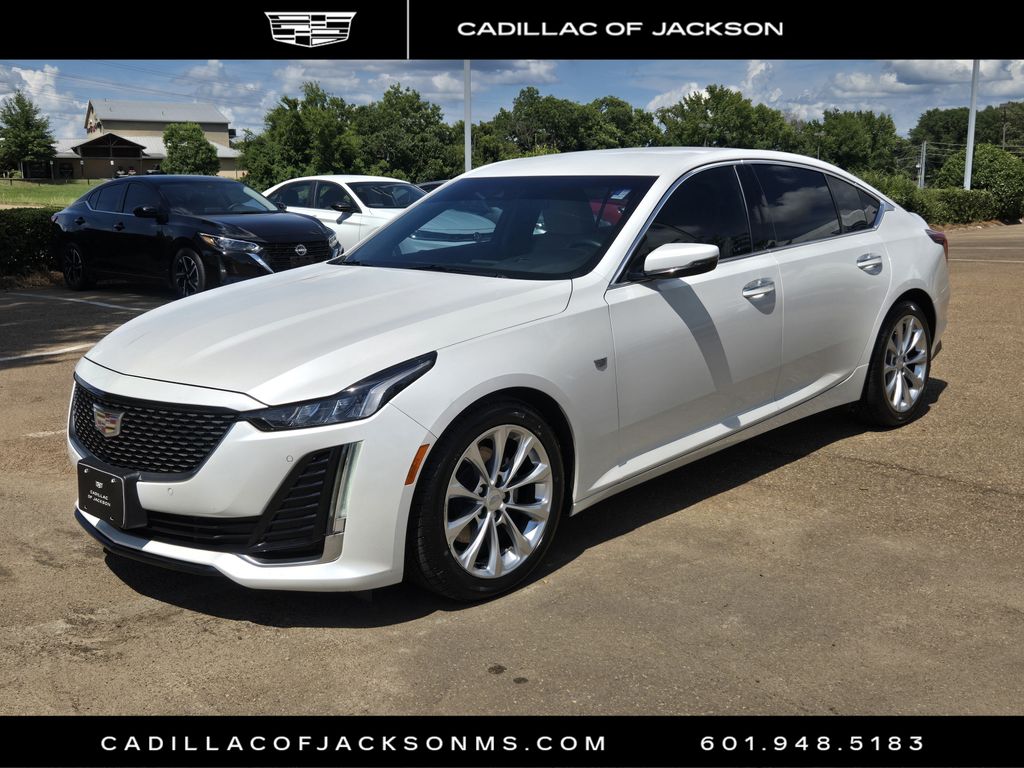 Crystal White Tricoat 2022 Cadillac CT5 Sedan Rear-Wheel Drive Automatic