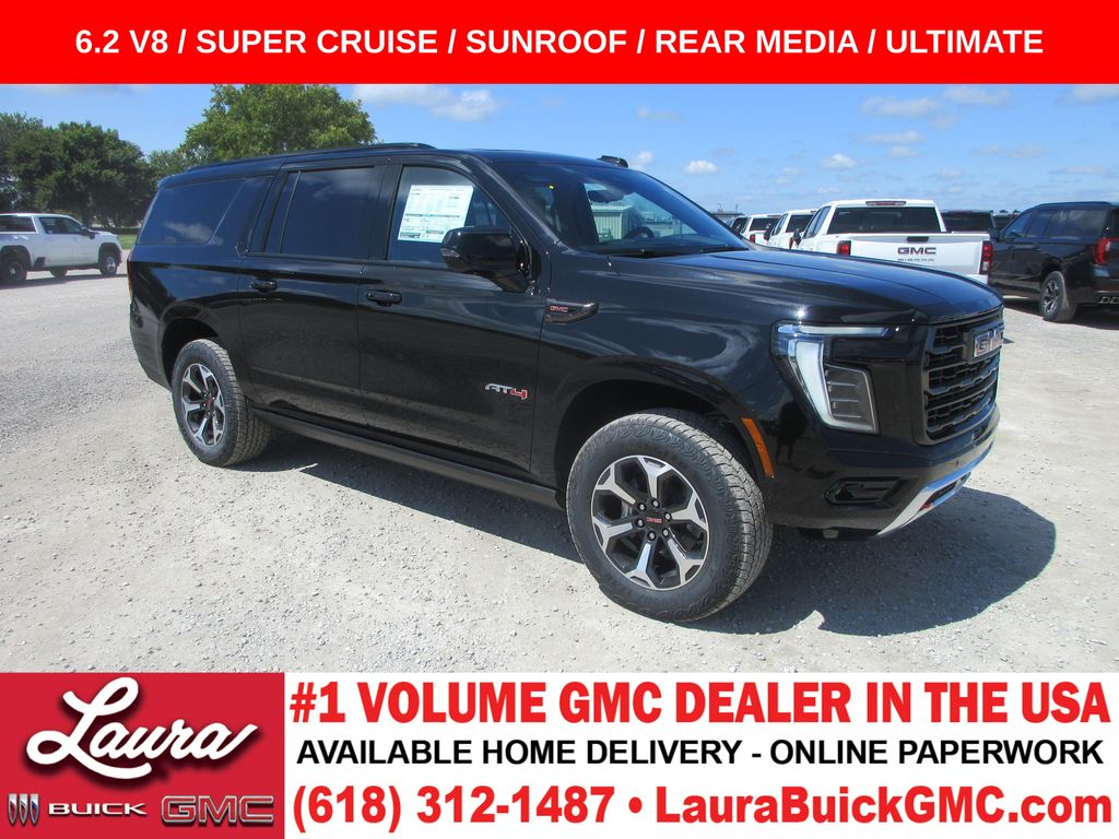 Onyx Black 2026 GMC Yukon XL SUV / Crossover Four-Wheel Drive 