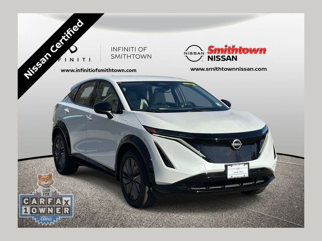 White Pearl 2024 Nissan Ariya Engage e-4ORCE SUV / Crossover All-Wheel Drive Continuously Variable Transmission