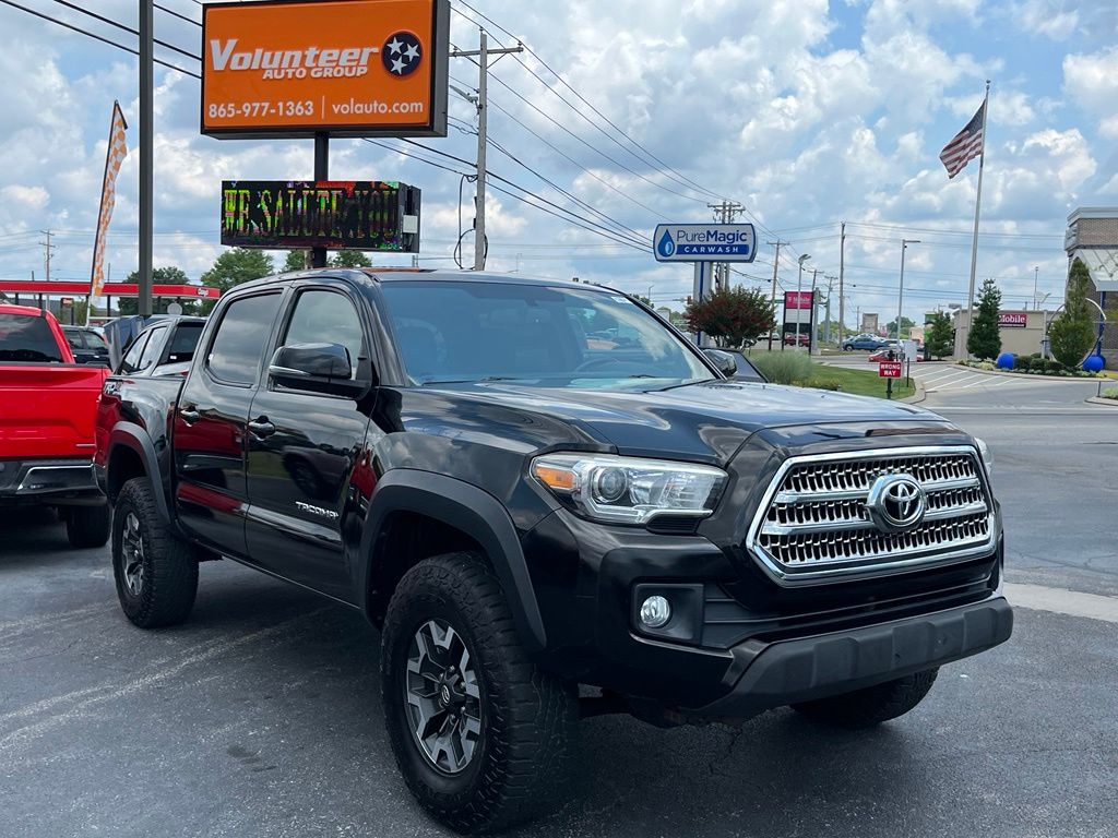 Black 2016 Toyota Tacoma Pickup Truck Four-Wheel Drive 6-Speed Automatic
