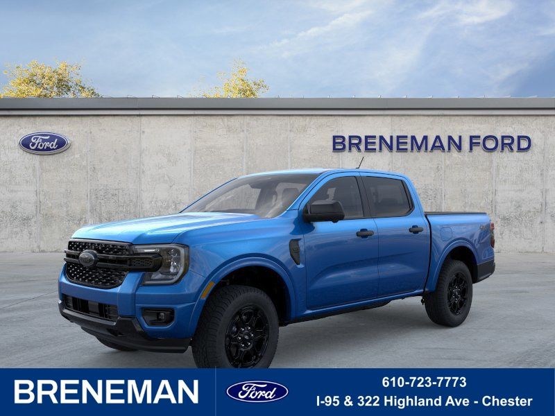 Velocity Blue Metallic 2026 Ford Ranger Pickup Truck Four-Wheel Drive Automatic