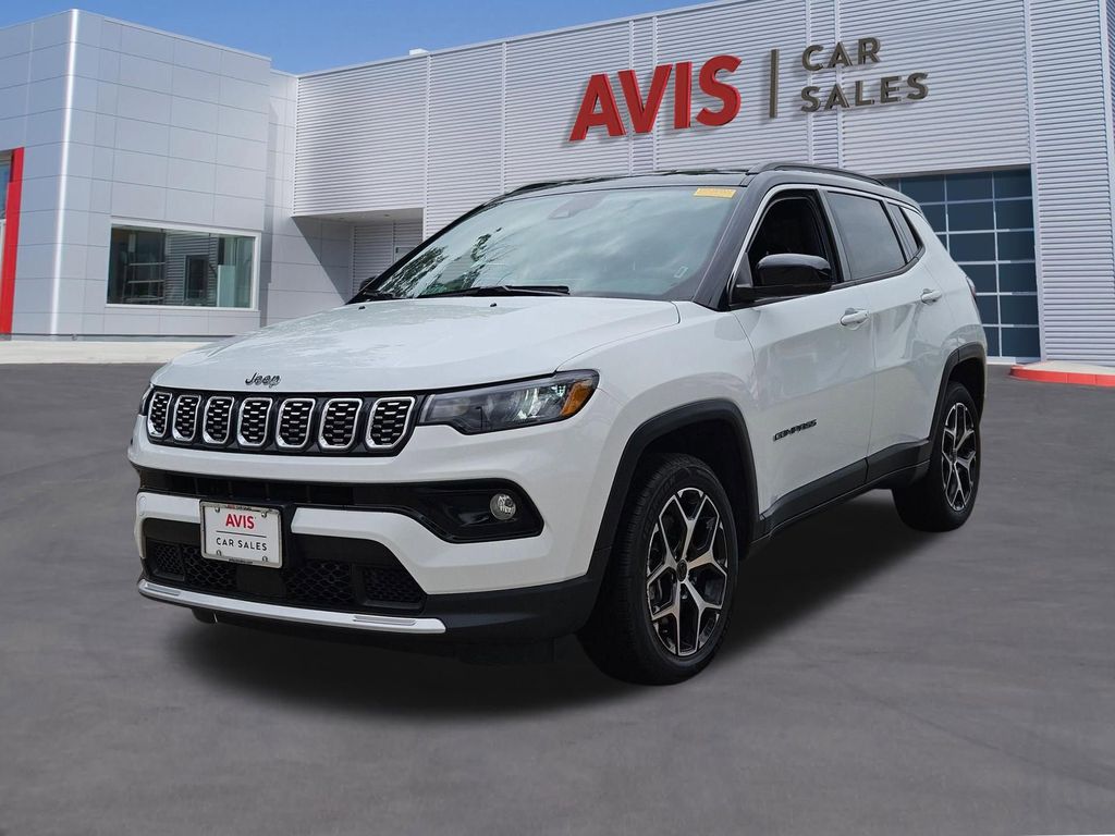 Bright White Clearcoat 2025 Jeep Compass Limited 4WD SUV / Crossover Four-Wheel Drive 8-Speed Automatic