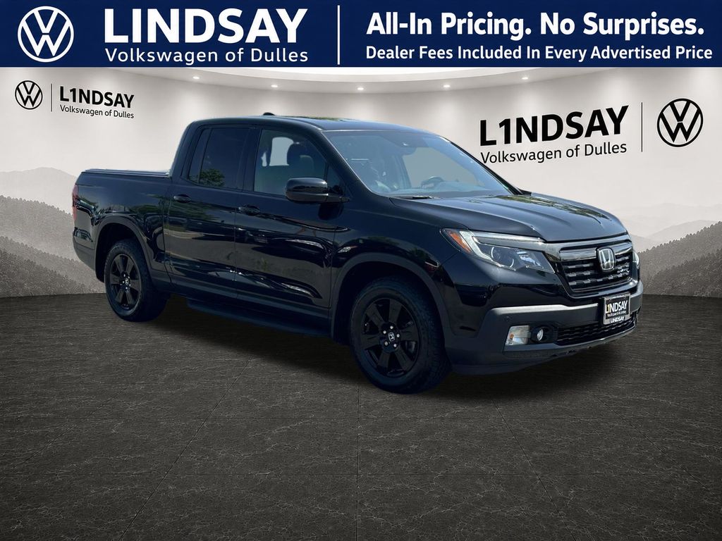 Crystal Black Pearl 2019 Honda Ridgeline Pickup Truck All-Wheel Drive 6-Speed Automatic
