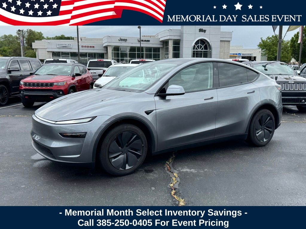 Silver 2026 Tesla Model Y Long Range AWD SUV / Crossover All-Wheel Drive 1-Speed Automatic