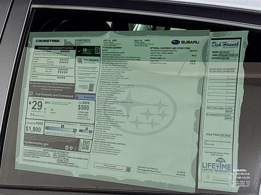 2025 Subaru Crosstrek Base