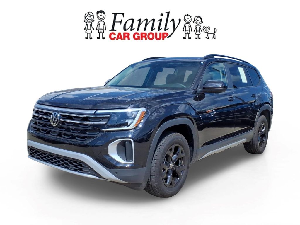 Deep Black Pearl 2025 Volkswagen Atlas SUV / Crossover All-Wheel Drive 8-Speed Automatic
