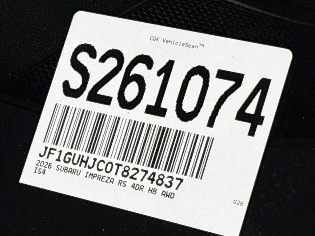 2026 Subaru Impreza 2.5RS
