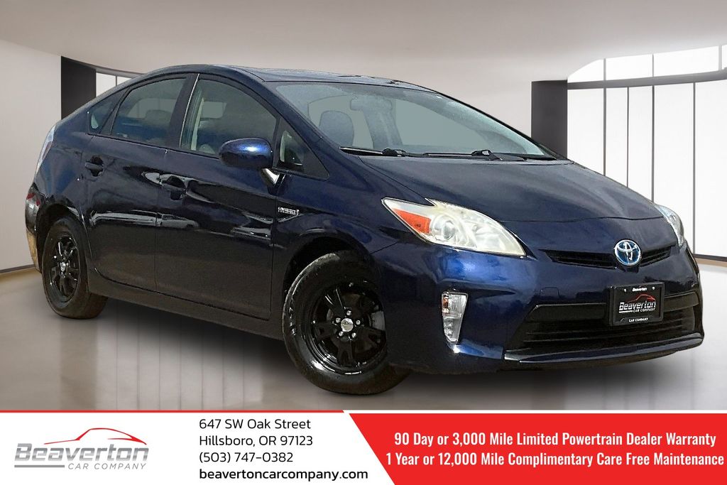 Nautical Blue Metallic 2013 Toyota Prius Hatchback Front-Wheel Drive Continuously Variable Transmission