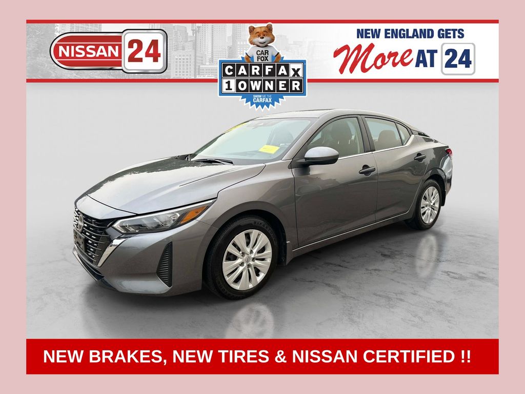 Gray (Gun Metallic) 2025 Nissan Sentra Sedan Front-Wheel Drive Continuously Variable Transmission