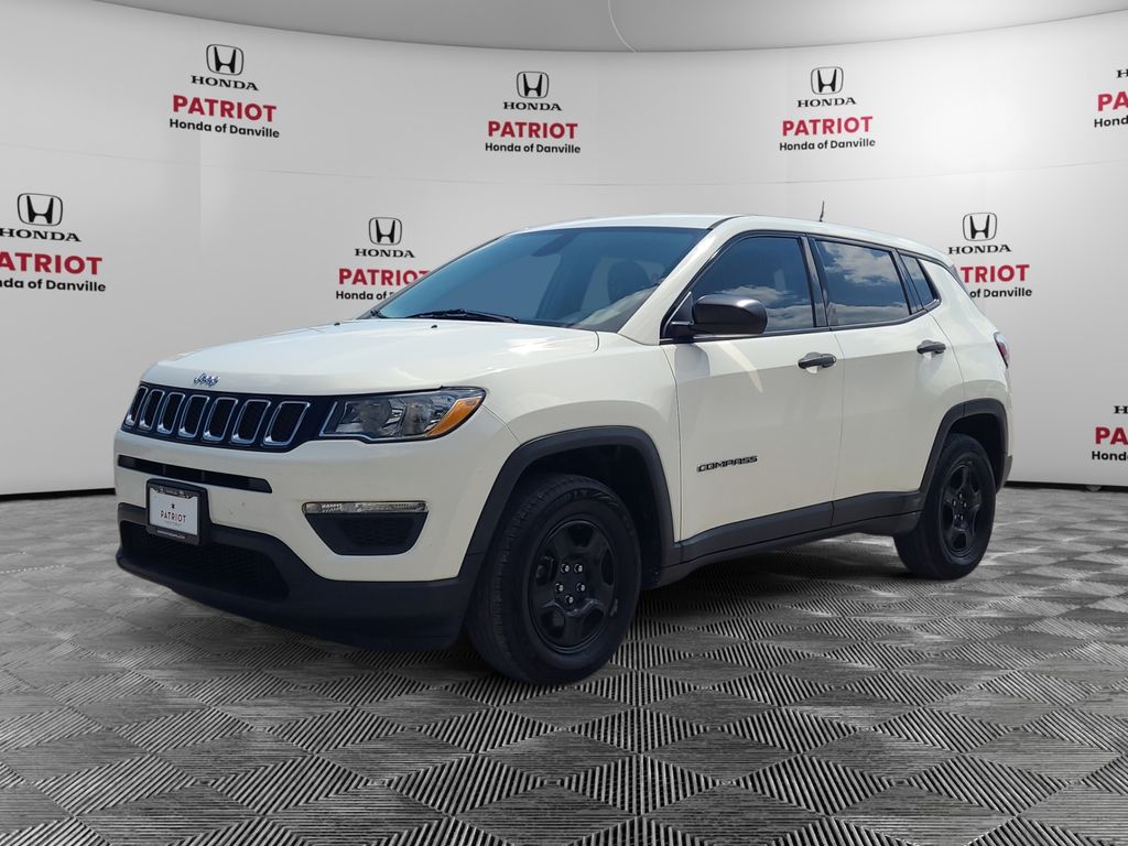 White Clearcoat 2017 Jeep Compass SUV / Crossover Front-Wheel Drive 6-Speed Automatic