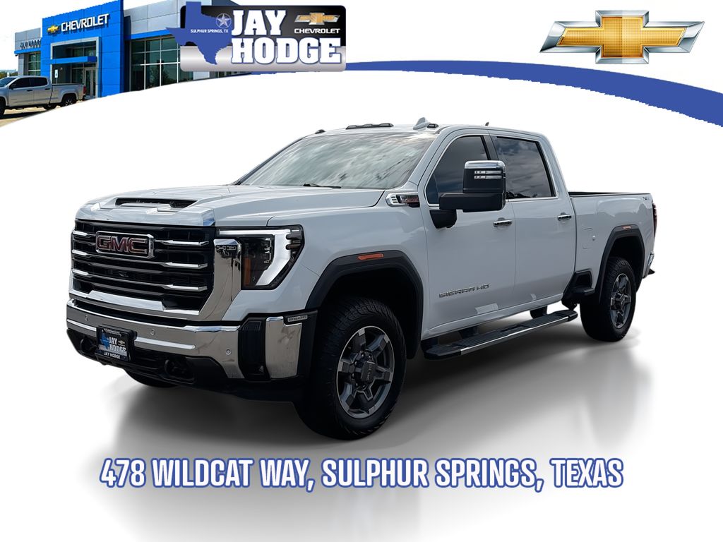 Summit White 2025 GMC Sierra 2500HD Pickup Truck Four-Wheel Drive Automatic