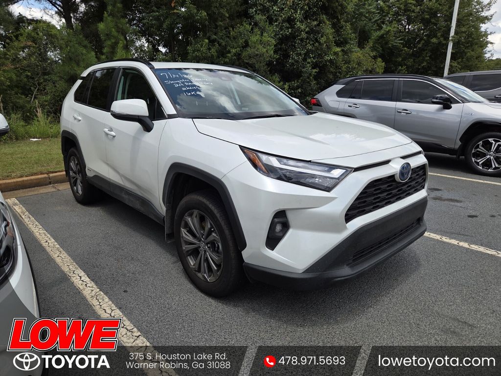 White (Wind Chill Pearl) 2024 Toyota RAV4 Hybrid SUV / Crossover All-Wheel Drive Continuously Variable Transmission