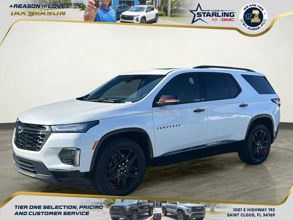 White (Iridescent Pearl Tricoat) 2023 Chevrolet Traverse Premier FWD SUV / Crossover Front-Wheel Drive 9-Speed Automatic