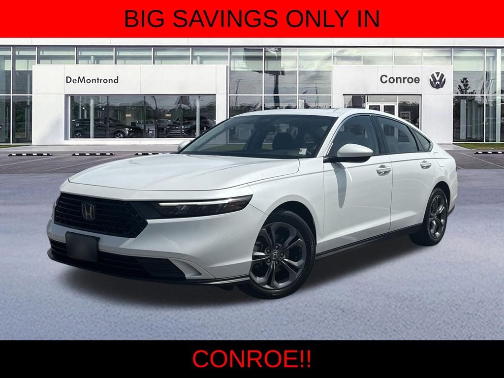 White 2023 Honda Accord Sedan Front-Wheel Drive Continuously Variable Transmission