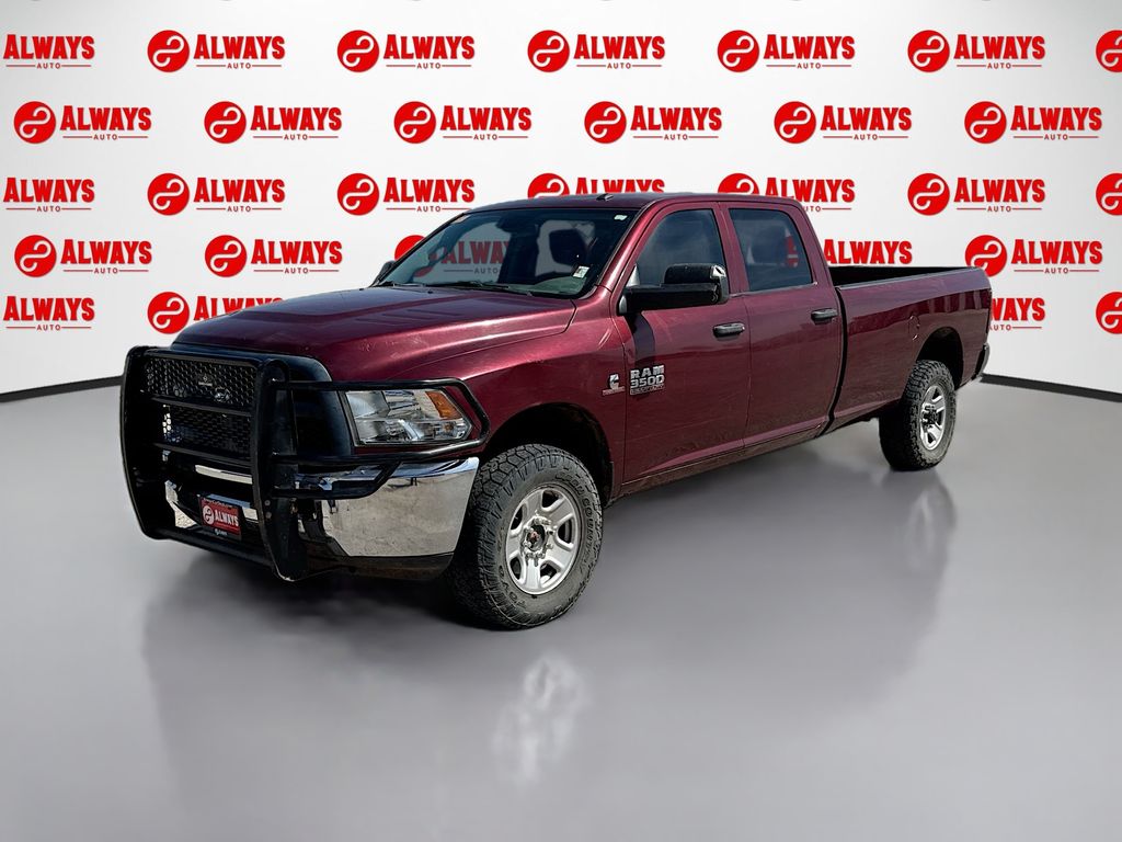Delmonico Red Pearlcoat 2018 RAM 3500 Tradesman Crew Cab LB 4WD Pickup Truck Four-Wheel Drive 6-Speed Automatic