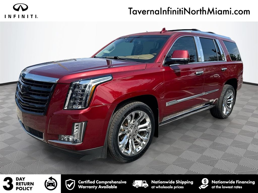 Red 2016 Cadillac Escalade Platinum 4WD SUV / Crossover Four-Wheel Drive 8-Speed Automatic