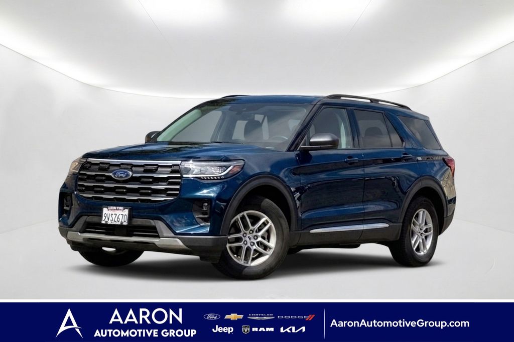 Black Metallic 2025 Ford Explorer SUV / Crossover Rear-Wheel Drive Automatic