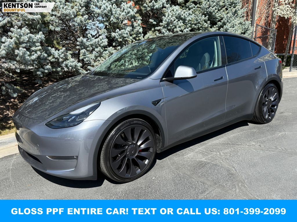 Silver 2024 Tesla Model Y Performance AWD SUV / Crossover All-Wheel Drive 1-Speed Automatic
