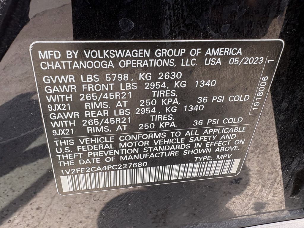 2023 Volkswagen Atlas Cross Sport 3.6L V6 SEL Premium R-Line Black at Big Star Chrysler Jeep Dodge Ram 