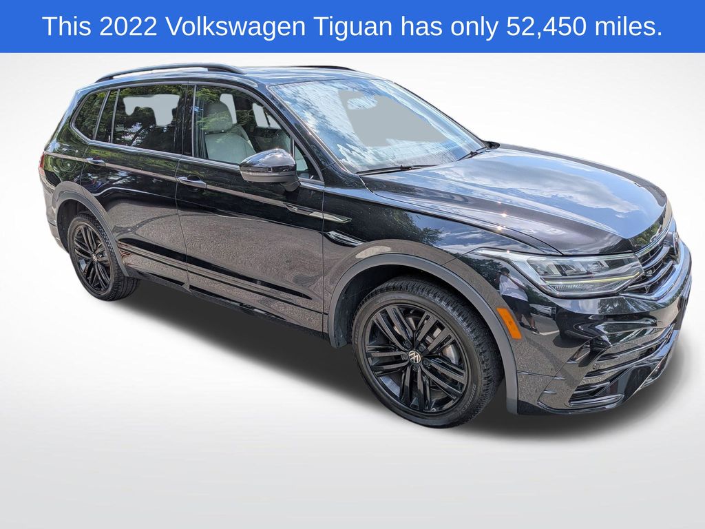 Deep Black Pearl 2022 Volkswagen Tiguan SUV / Crossover All-Wheel Drive 8-Speed Automatic