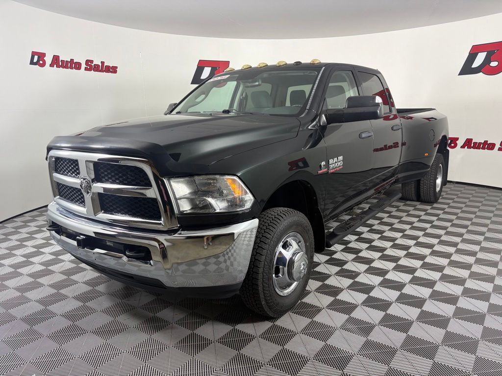 Black Forest Green Pearlcoat 2015 RAM 3500 Pickup Truck Four-Wheel Drive 6-Speed Automatic
