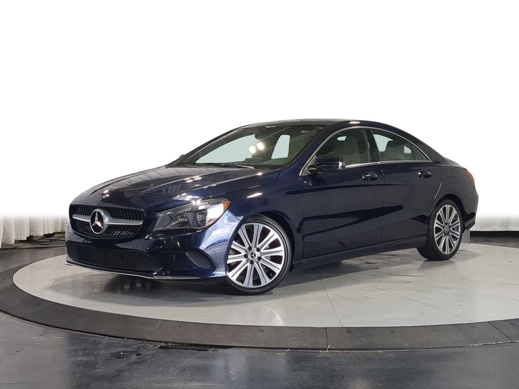 Blue 2018 Mercedes-Benz CLA Sedan All-Wheel Drive 7-Speed Automatic