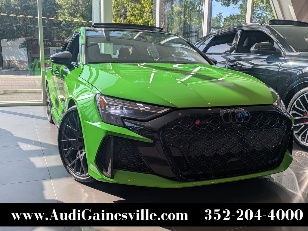Green 2026 Audi RS 3 Sedan All-Wheel Drive 7-Speed Automatic
