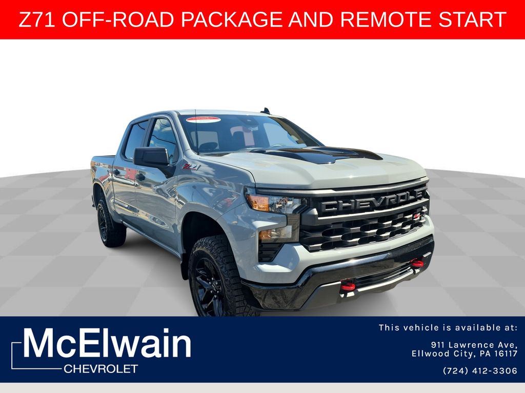 Sterling Gray Metallic 2024 Chevrolet Silverado 1500 Pickup Truck Four-Wheel Drive 8-Speed Automatic
