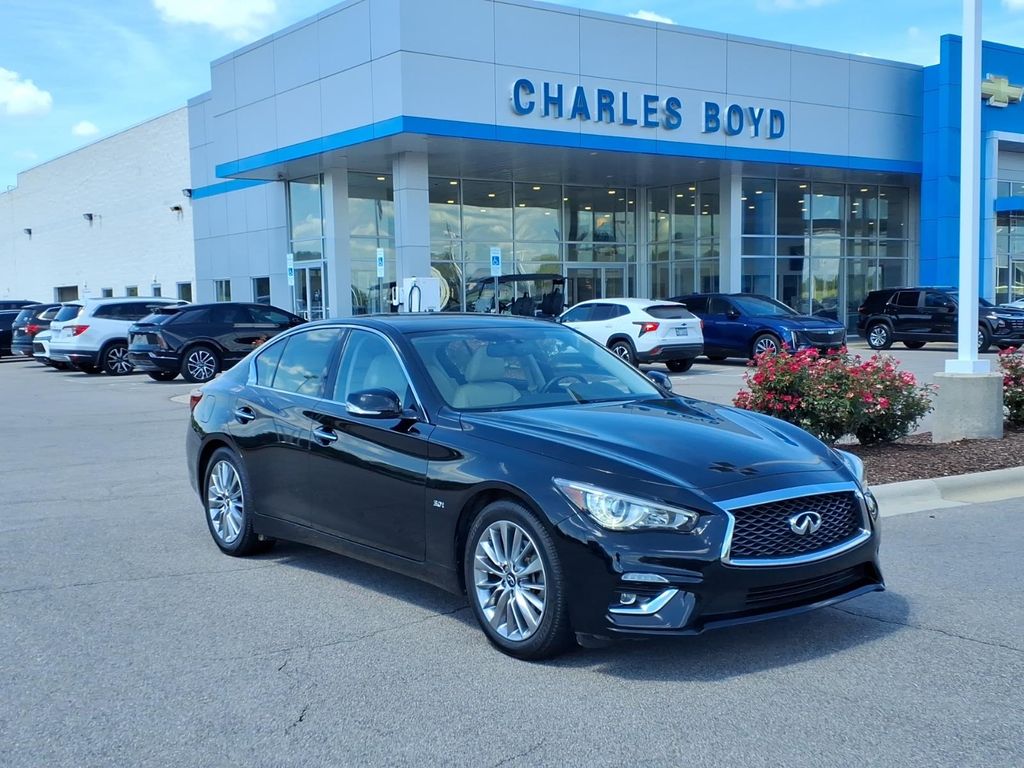 Black Obsidian 2020 INFINITI Q50 Sedan Rear-Wheel Drive 7-Speed Automatic Overdrive