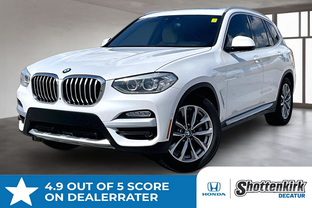 Mineral White Metallic 2019 BMW X3 xDrive30i AWD SUV / Crossover All-Wheel Drive 8-Speed Automatic