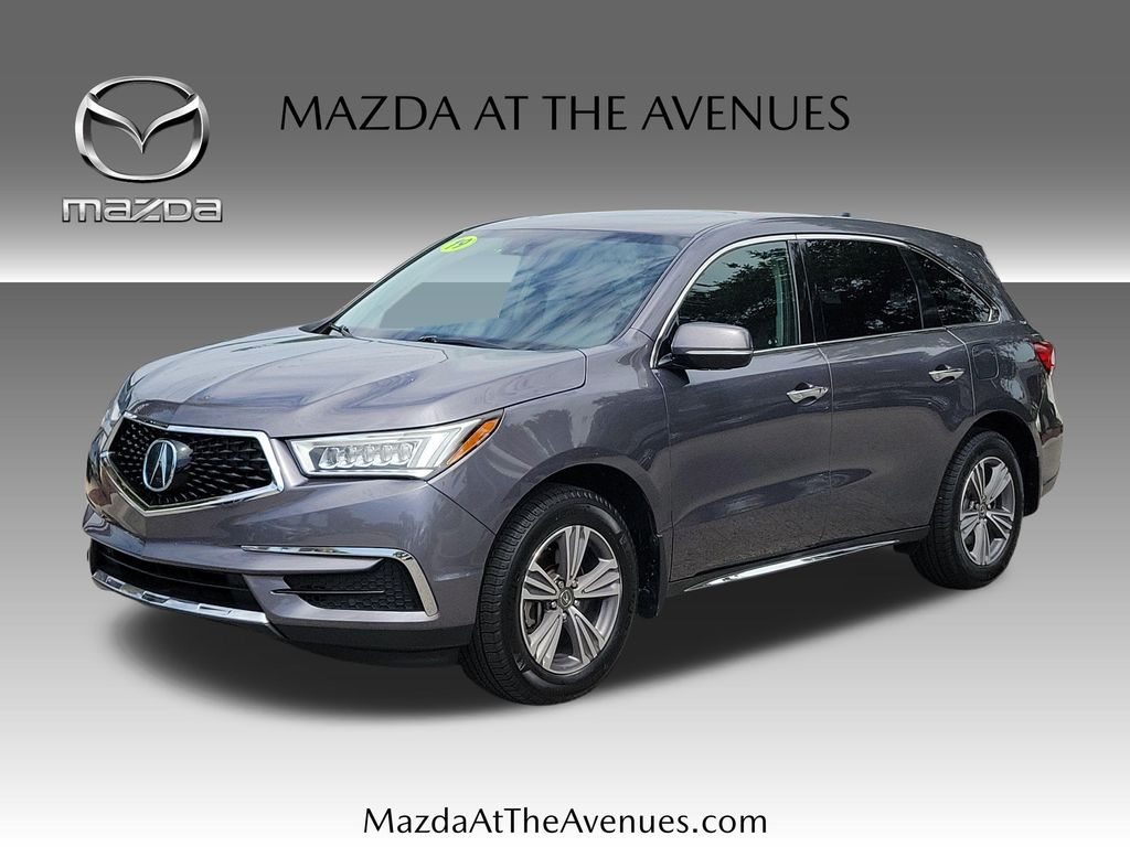Gray 2019 Acura MDX SUV / Crossover Front-Wheel Drive 9-Speed Automatic