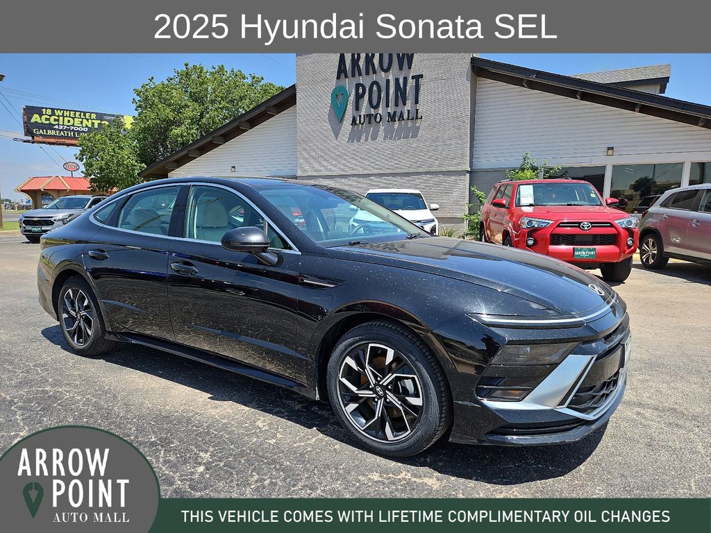 Abyss Black 2025 Hyundai Sonata SEL FWD Sedan Front-Wheel Drive 8-Speed Automatic