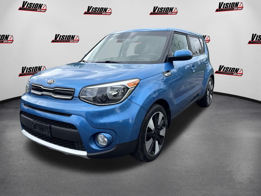 Caribbean Blue 2018 Kia Soul Wagon Front-Wheel Drive 6-Speed Automatic
