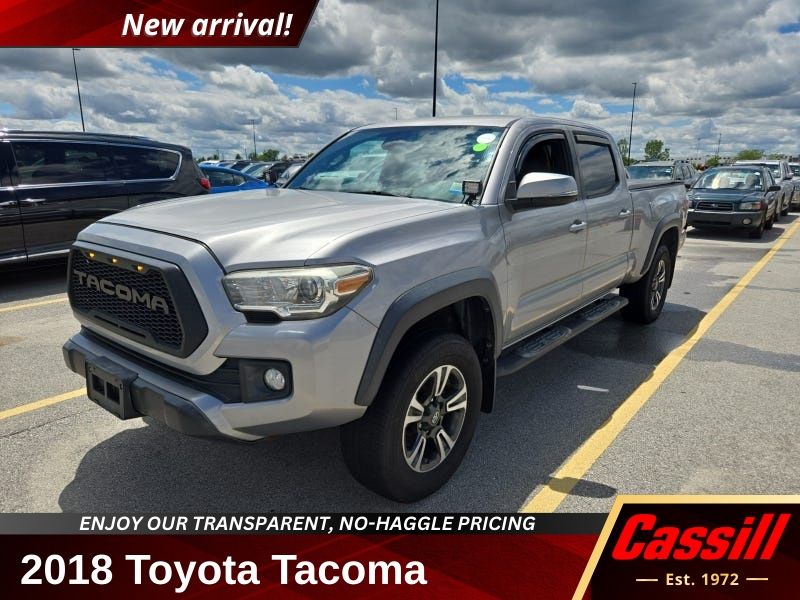 Silver Sky Metallic 2018 Toyota Tacoma Pickup Truck Four-Wheel Drive 6-Speed Automatic