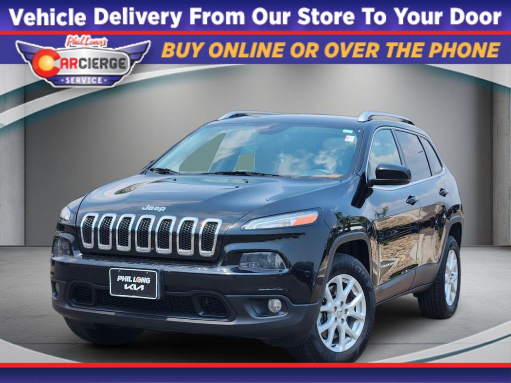 Diamond Black Crystal Pearlcoat 2017 Jeep Cherokee SUV / Crossover Four-Wheel Drive 9-Speed Automatic