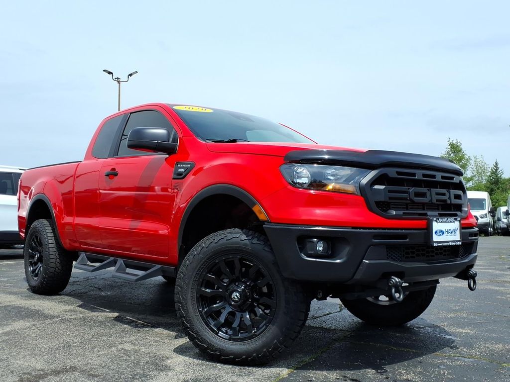 Race Red 2020 Ford Ranger XL SuperCab 4WD Pickup Truck Four-Wheel Drive Automatic