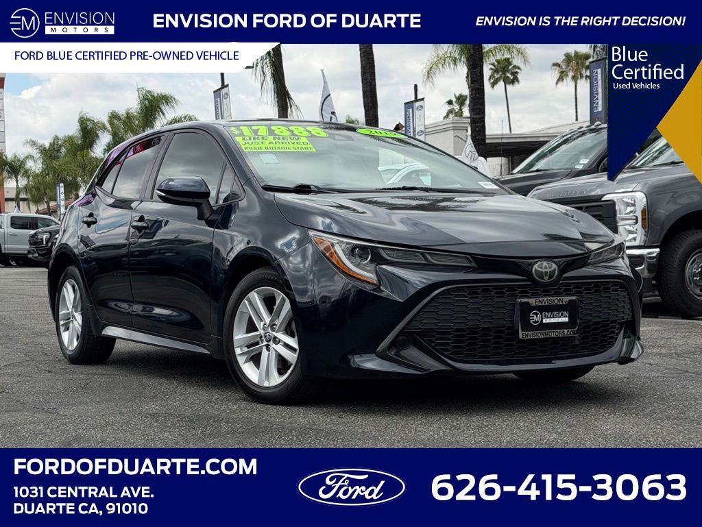 Teal (Aqua) 2019 Toyota Corolla Hatchback SE FWD Hatchback Front-Wheel Drive Continuously Variable Transmission