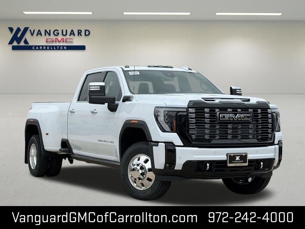 Glacier White Tricoat 2026 GMC Sierra 3500HD Pickup Truck Four-Wheel Drive Automatic