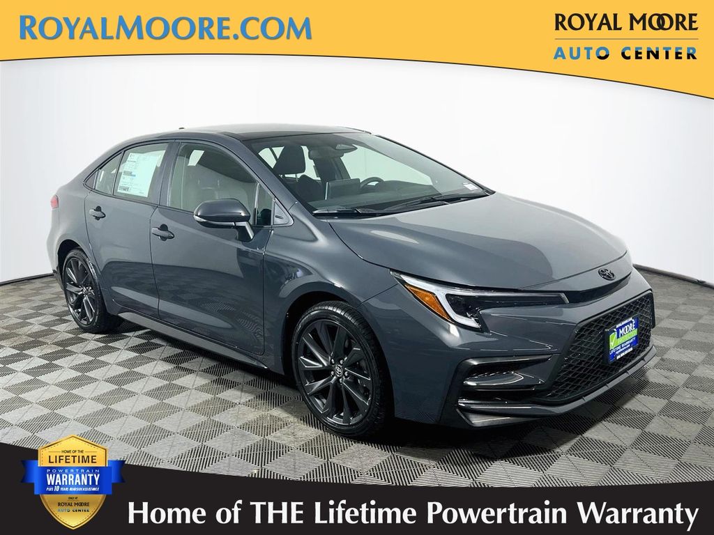 Underground/Midnight Black Metallic 2026 Toyota Corolla SE FWD Sedan Front-Wheel Drive Continuously Variable Transmission
