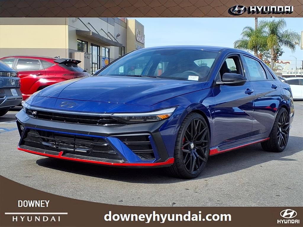 Intense Blue 2025 Hyundai Elantra N FWD Sedan Front-Wheel Drive 6-Speed Manual