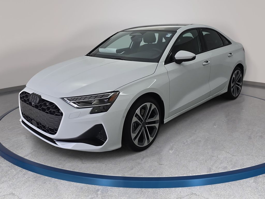 Glacier White Metallic 2026 Audi A3 quattro Premium Plus 40 TFSI Sedan All-Wheel Drive 7-Speed Automatic